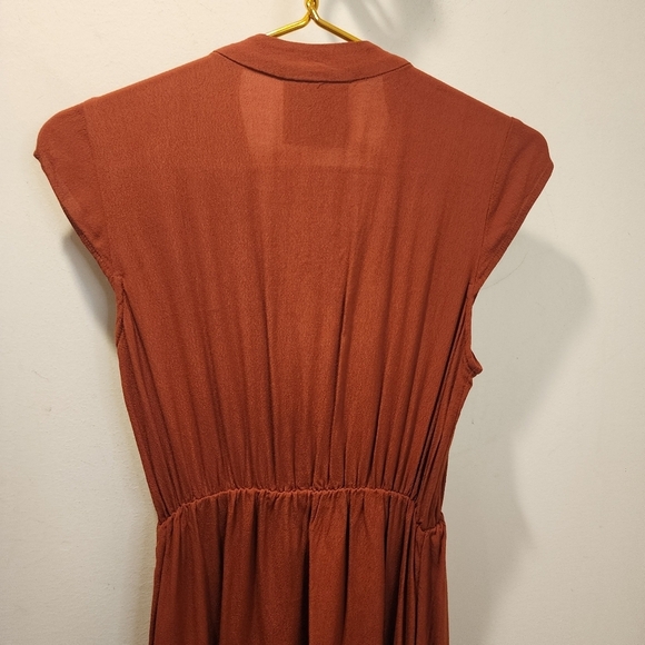 ANTHROPOLOGY Maeve Rust Faux Wrap Dress size XS - Picture 8 of 13